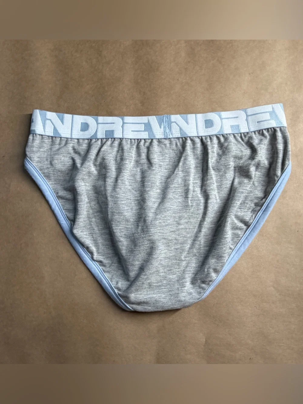 Andrew Christian BFD Men’s Brief Size SMALL Grey/blue